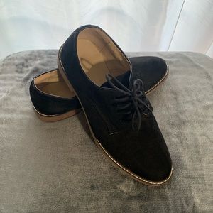 Old Navy Buck Black Suede Oxford Shoe Lace Up Mens Size 9